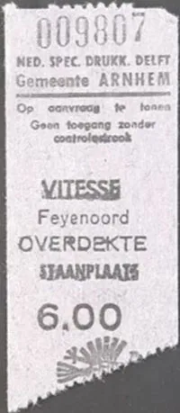 Toegangskaart Vitesse – Feyenoord