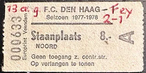 Toegangskaart ADO Den Haag – Feyenoord