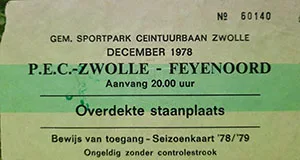 Toegangskaart FC Zwolle – Feyenoord
