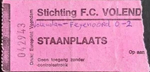 Toegangskaart FC Volendam – Feyenoord