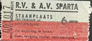 Toegangskaart Sparta Rotterdam – Feyenoord
