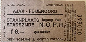 Toegangskaart AFC Ajax – Feyenoord
