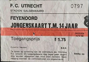 Toegangskaart FC Utrecht – Feyenoord