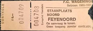 Toegangskaart FC Wageningen – Feyenoord