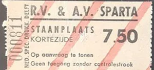 Toegangskaart Sparta Rotterdam – Feyenoord