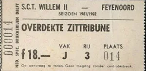 Toegangskaart Willem II – Feyenoord