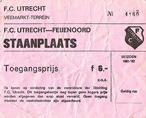 Toegangskaart FC Utrecht – Feyenoord