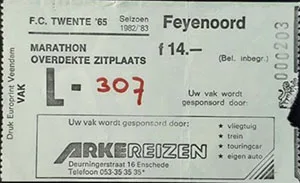 Toegangskaart FC Twente – Feyenoord