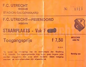 Toegangskaart FC Utrecht – Feyenoord