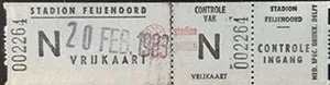 Toegangskaart Feyenoord – FC Twente