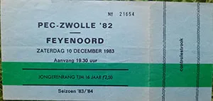 Toegangskaart FC Zwolle – Feyenoord