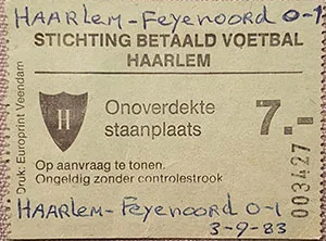 Toegangskaart Haarlem – Feyenoord