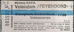 Toegangskaart FC Volendam – Feyenoord