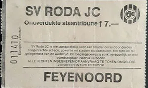 Toegangskaart Roda JC – Feyenoord