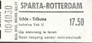 Toegangskaart Sparta Rotterdam – Feyenoord