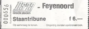 Toegangskaart Drechtsteden '79 – Feyenoord