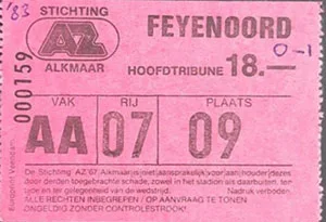 Toegangskaart AZ – Feyenoord