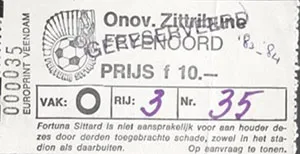 Toegangskaart Fortuna Sittard – Feyenoord