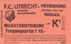Toegangskaart FC Utrecht – Feyenoord