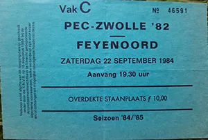 Toegangskaart FC Zwolle – Feyenoord