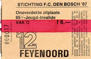 Toegangskaart FC Den Bosch – Feyenoord