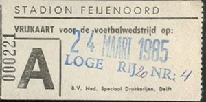 Toegangskaart Feyenoord – FC Zwolle