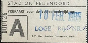 Toegangskaart Feyenoord – Roda JC