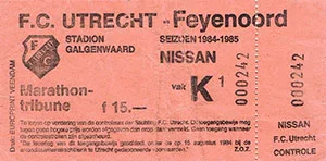 Toegangskaart FC Utrecht – Feyenoord
