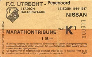 Toegangskaart FC Utrecht – Feyenoord
