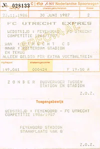 Toegangskaart Feyenoord – FC Utrecht