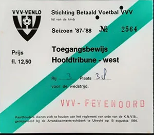 Toegangskaart VVV Venlo – Feyenoord