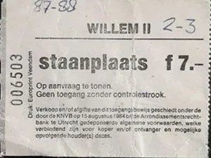 Toegangskaart Willem II – Feyenoord