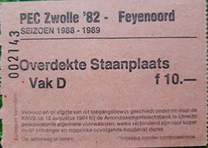 Toegangskaart FC Zwolle – Feyenoord