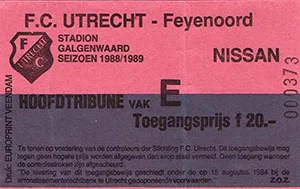 Toegangskaart FC Utrecht – Feyenoord