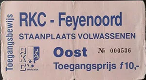 Toegangskaart RKC Waalwijk – Feyenoord