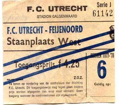 FC Utrecht – Feyenoord · 1–0