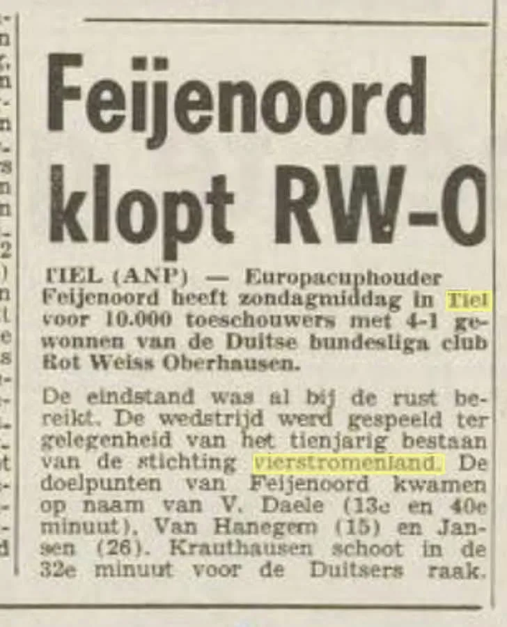 Feyenoord – Rot Weiss Oberhausen