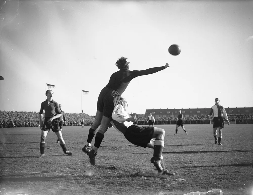 Wedstrijd EDO tegen Feijenoord. Foto: fotograaf onbekend / Anefo, Nationaal Archief (CC0).