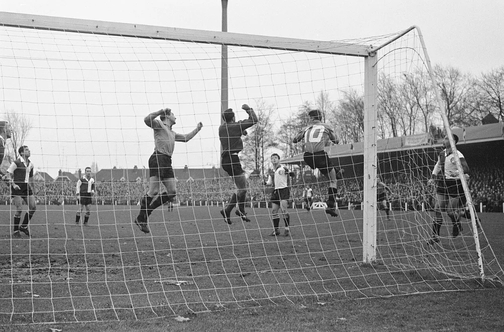 PSV tegen Feyenoord 0-3. Foto: Harry Pot / Anefo, Nationaal Archief (CC0).