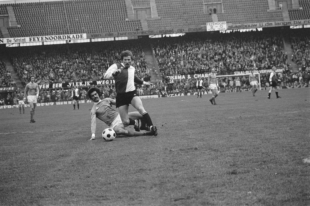 Feijenoord tegen FC Utrecht 3-1; spelmomenten. Foto: Rob Mieremet / Anefo, Nationaal Archief (CC0).