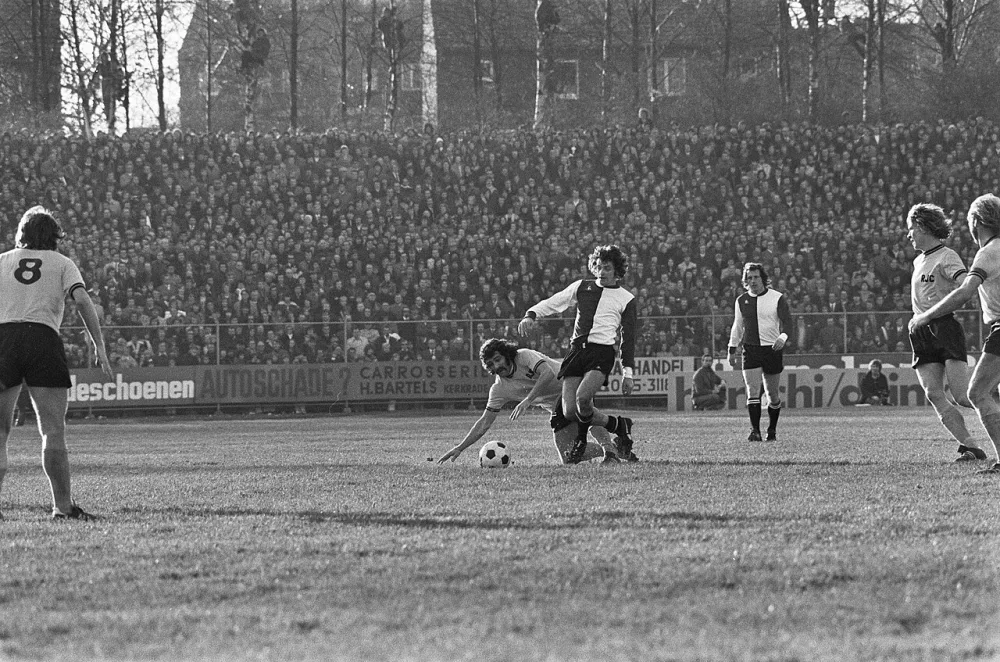 Roda JC tegen Feyenoord 1-0, spelmomenten. Foto: Rob Mieremet / Anefo, Nationaal Archief (CC0).