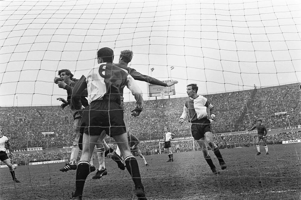 Ajax tegen Feyenoord 1-0. Spelmomenten. Foto: Eric Koch / Anefo, Nationaal Archief (CC0).