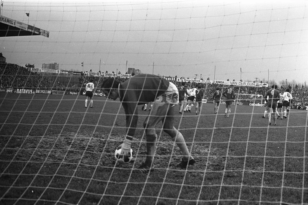 FC Den Haag tegen Feyenoord 1-2, doelpunt. Foto: Bert Verhoeff / Anefo, Nationaal Archief (CC0).
