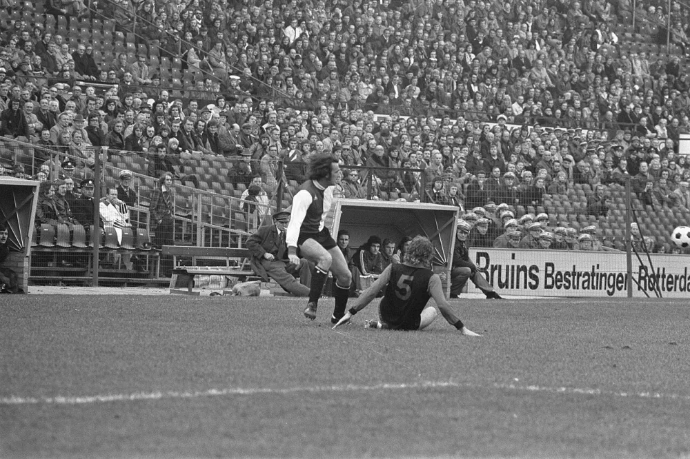 Feyenoord tegen Excelsior 2-1, spelmomenten. Foto: Hans Peters / Anefo, Nationaal Archief (CC0).