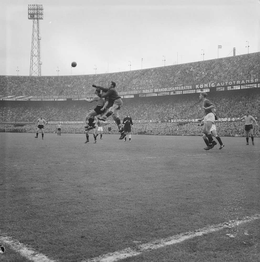 Feyenoord tegen ADO 1-1 spelmoment. Foto: Eric Koch / Anefo, Nationaal Archief (CC0).