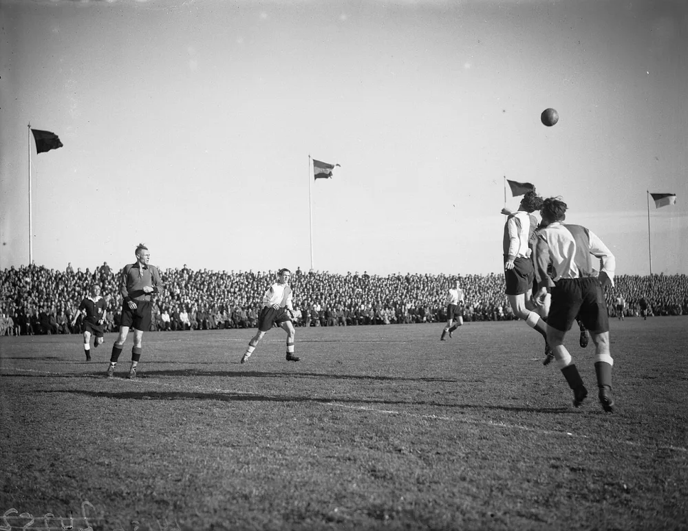 Wedstrijd EDO tegen Feijenoord. Foto: fotograaf onbekend / Anefo, Nationaal Archief (CC0).