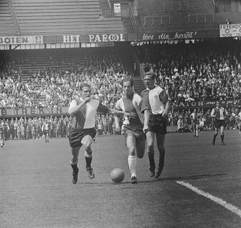 Feyenoord tegen Elinkwijk 0-1, spelmoment. Foto: Jan Voets / Anefo, Nationaal Archief (CC0).