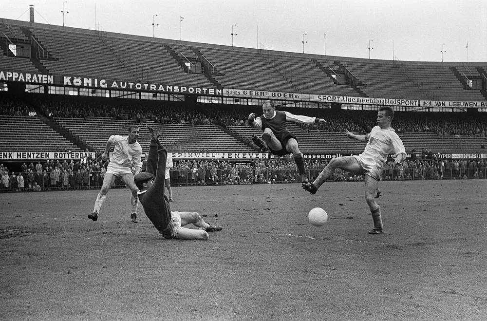Feyenoord tegen Go Ahead 6-1, spelmomenten. Foto: Eric Koch / Anefo, Nationaal Archief (CC0).