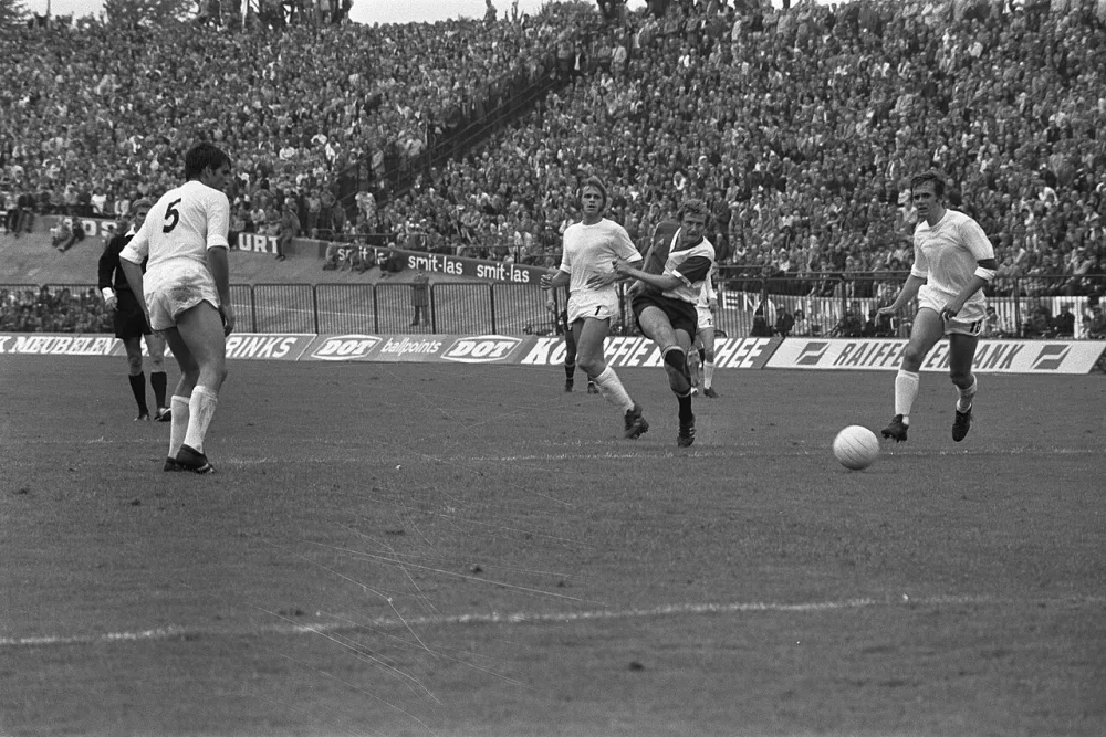 NEC tegen Feyenoord 1-2. Foto: Rob Mieremet / Anefo, Nationaal Archief (CC0).