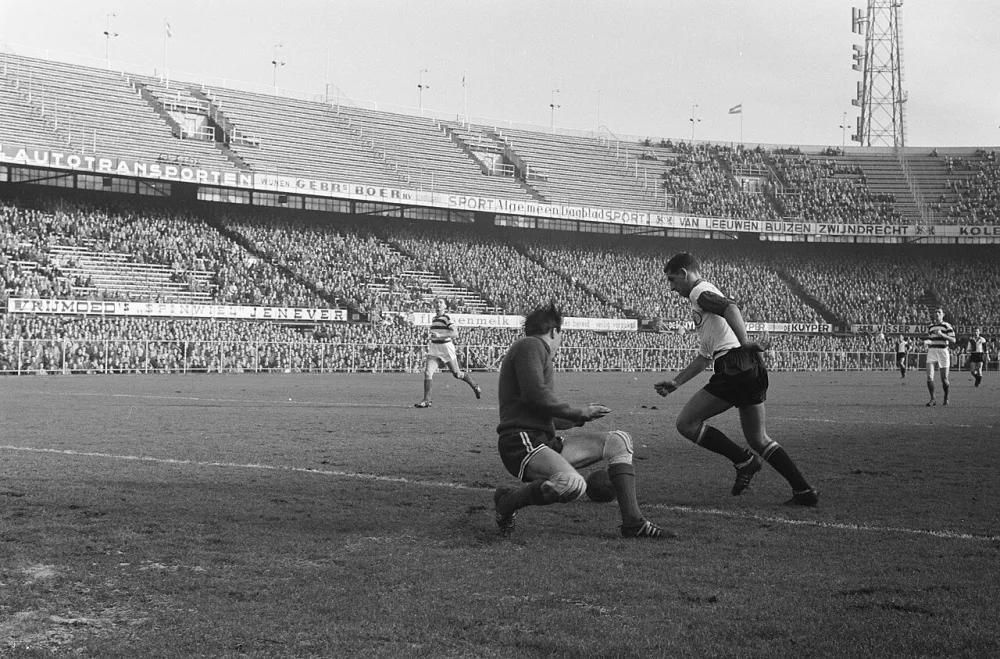 Feyenoord tegen Blauw-Wit 9-1. Foto: Harry Pot / Anefo, Nationaal Archief (CC0).